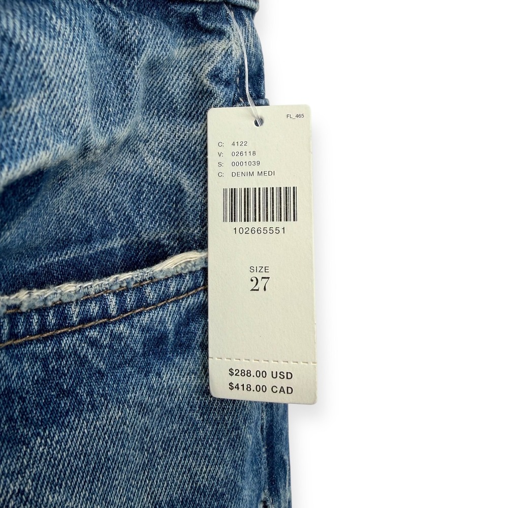 NWT MOTHER The Ditcher Roller High-Rise Wide-Leg Jeans $288 - Size 27 - Picture 9 of 15